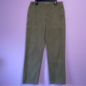 Madewell Utility Pant Women Size 28 Khaki Cargo Gorpcore Gardening Office Casual